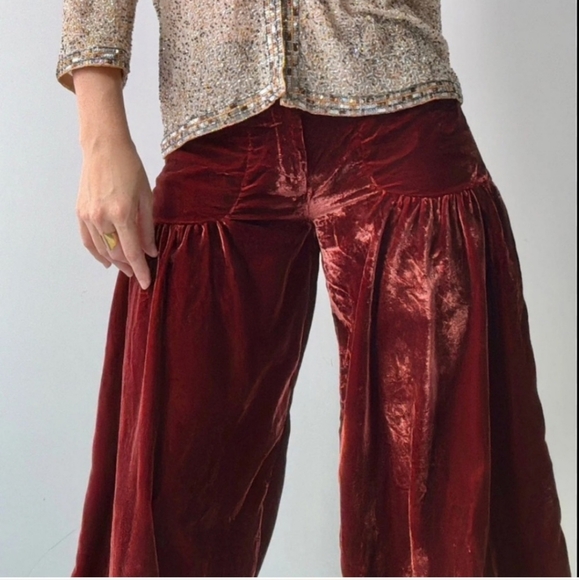 Free People velvet Lotus pants - Picture 3 of 16